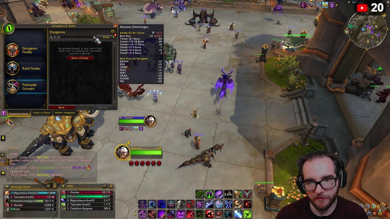 Blood Death Knight Midnight PrePatch Mythic + Pugging