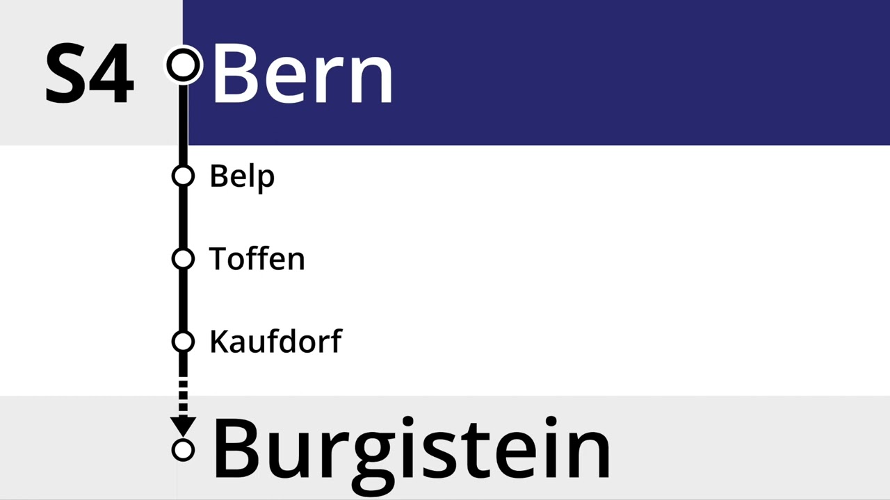 BLS Ansage • S4 • Begrüssung Bern – Burgistein