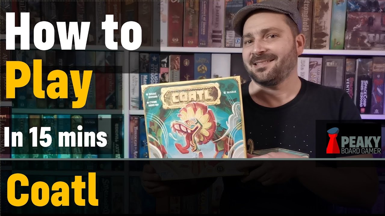 How to play Coatl board game - Full teach + Visuals - Peaky Boardgamer