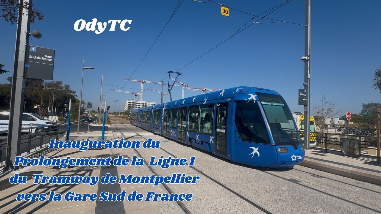 Inauguration du Prolongement de la Ligne 1 du Tramway de Montpellier vers la Gare Sud de France