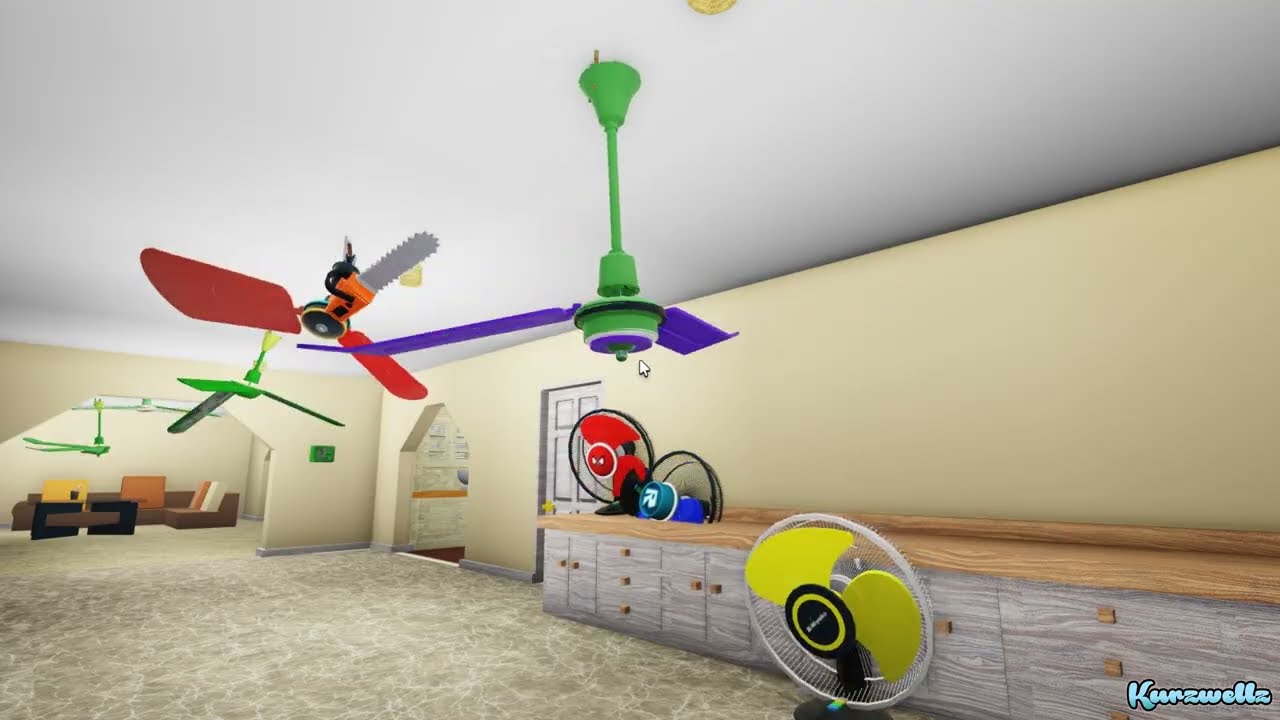Let's see, Wobbly Ceiling Fan Strange Appearance in a Luxury home | Roblox