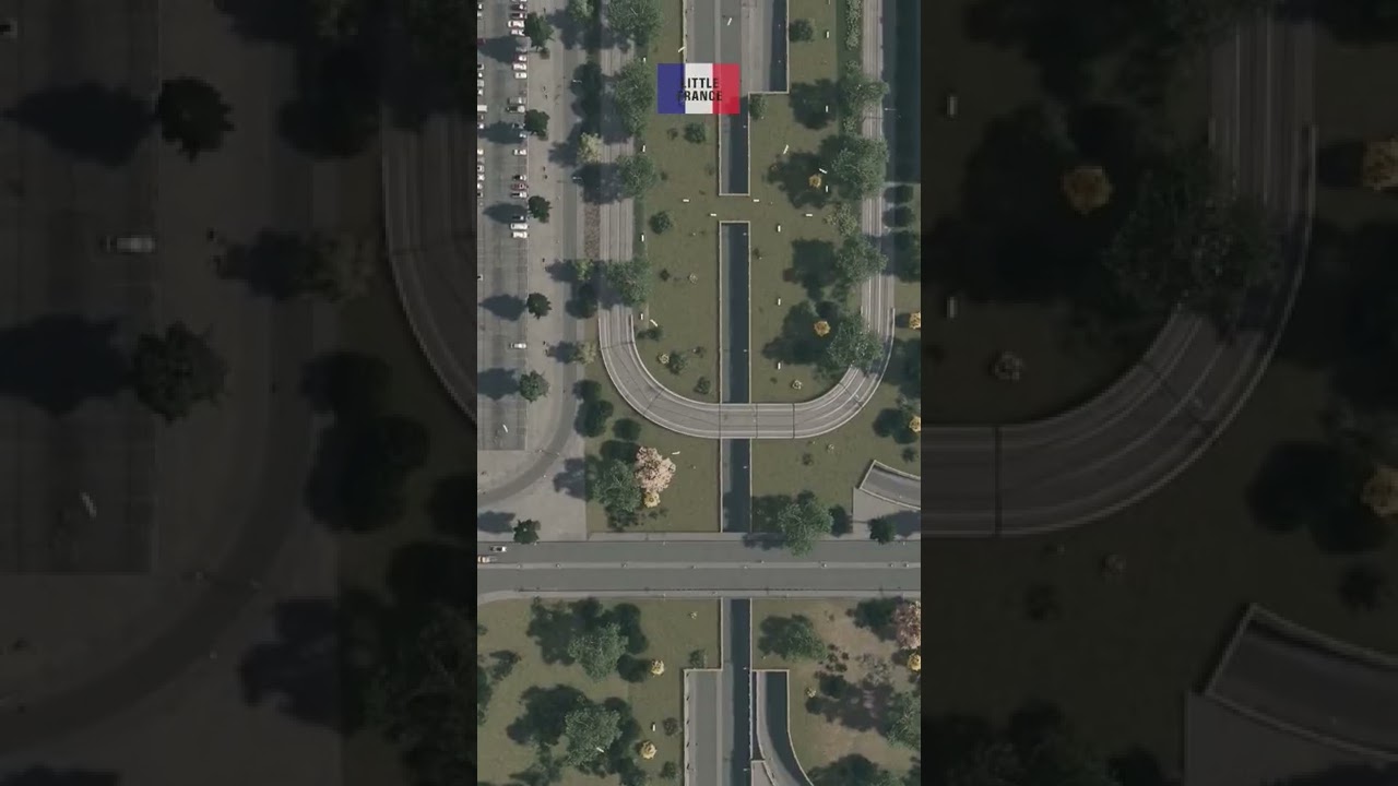 Little France #shorts #littlefrance #aerialview #france c#citiesskylines
