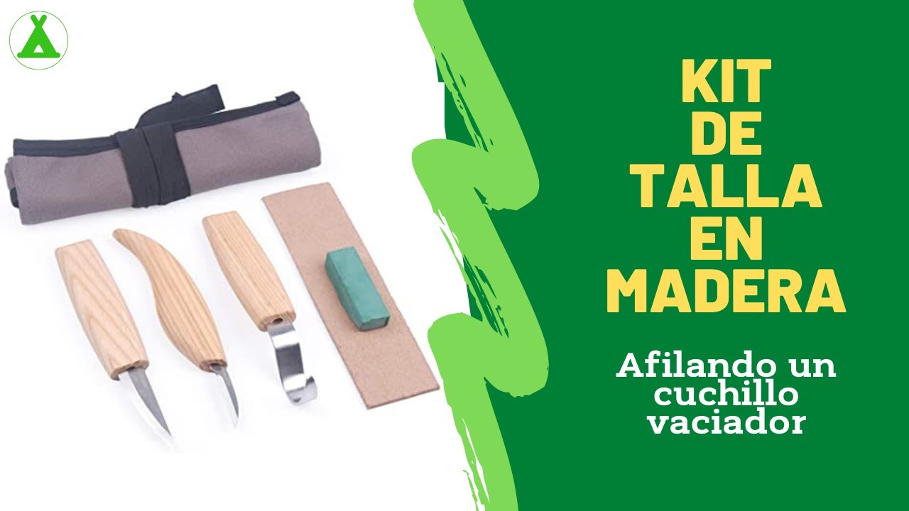 ⚒️ 𝐊𝐈𝐓 𝐁𝐀́𝐒𝐈𝐂𝐎 𝐏𝐀𝐑𝐀 𝐓𝐀𝐋𝐋𝐀𝐑 𝐄𝐍 𝐌𝐀𝐃𝐄𝐑𝐀 🌰 Cómo afilar un cuchillo vaciador