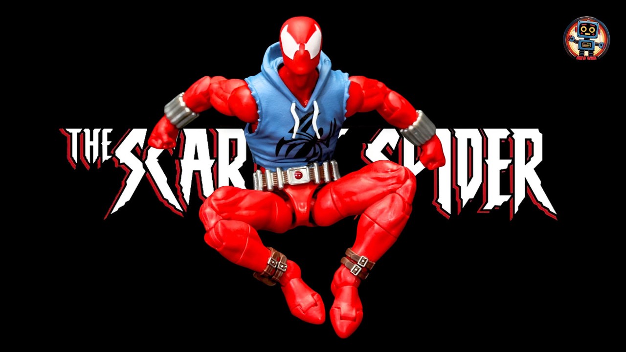 Marvel Legends Scarlet Spider Retro Card Action Figure Unboxing