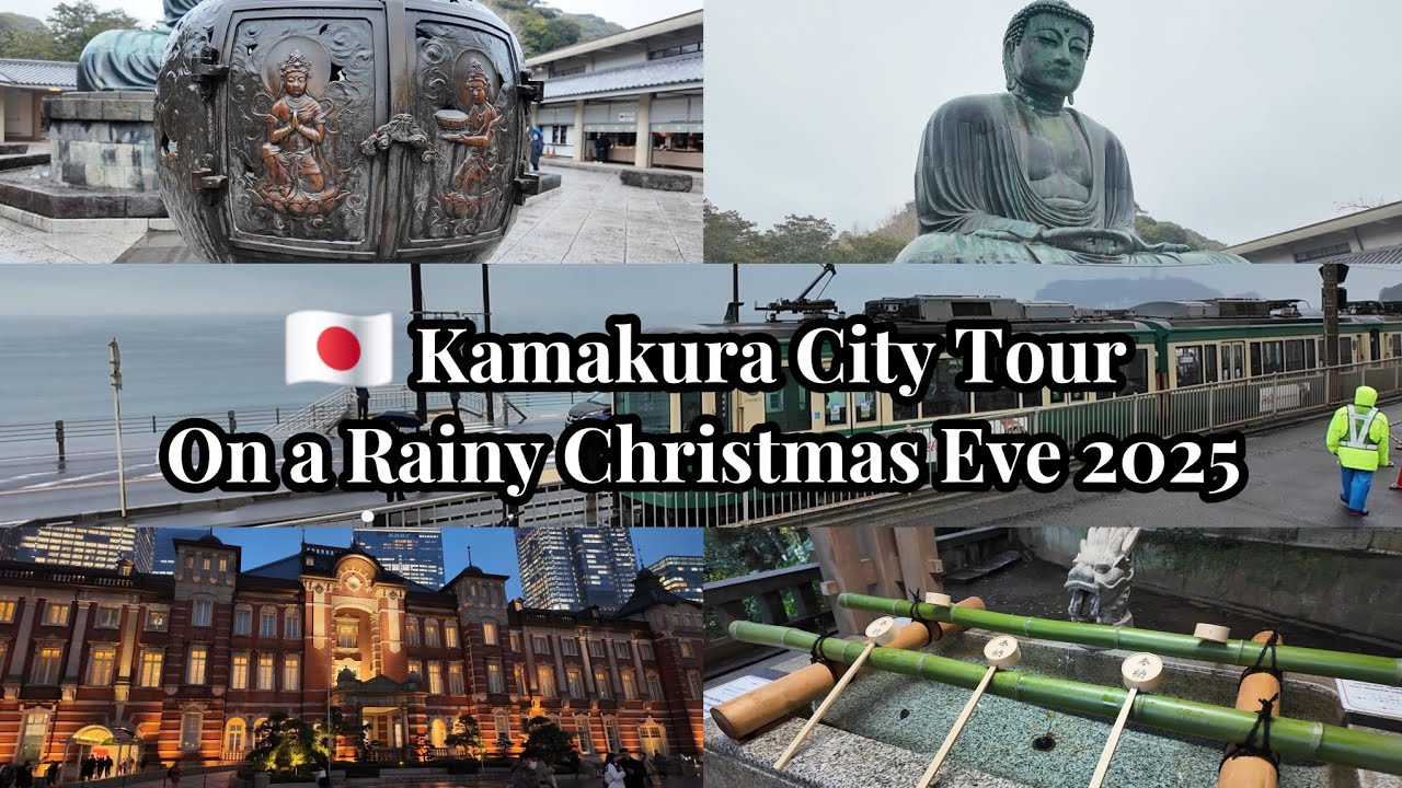 ［4K］A Rainy Christmas Eve in Kamakura | Celebrating Hub's Birthday in Japan | Stella Chen