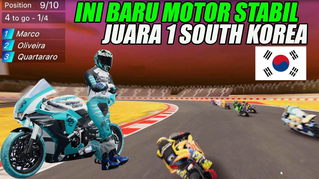 MOTO GP di sirkuit South koreal juara 1 Musuh Gak bisa ngejar