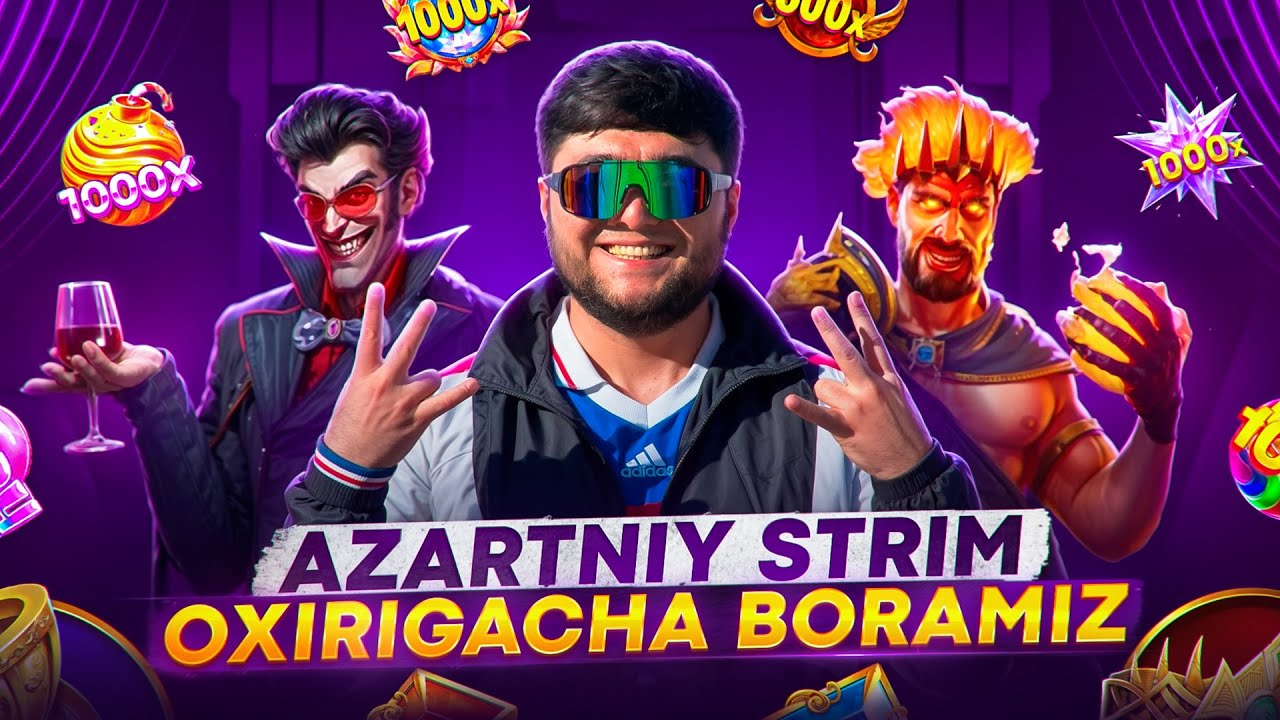 TUNGI STRIM BOSHLANDI Azartniy Strim Oxirigacha Boramiz