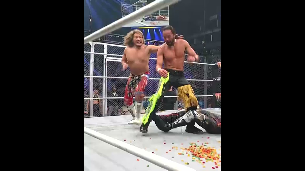 GUMMY BEARS?!! #YoungBucks are not impressed by their weapon choice at #ForbiddenDoor!