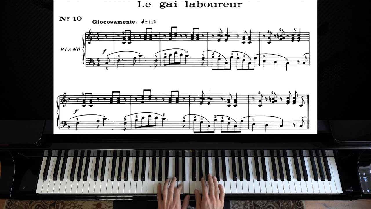 Schumann - Fr&ouml;hlicher Landmann (The Happy Farmer) Op. 68, No. 10 | Album for the Young