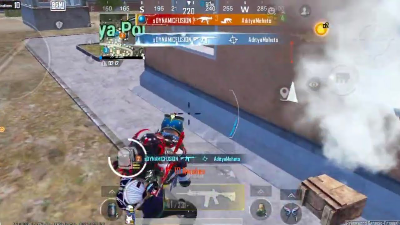 CAMPER SCARL PLAYER VS M249 CLUTCH BGMI ❄️