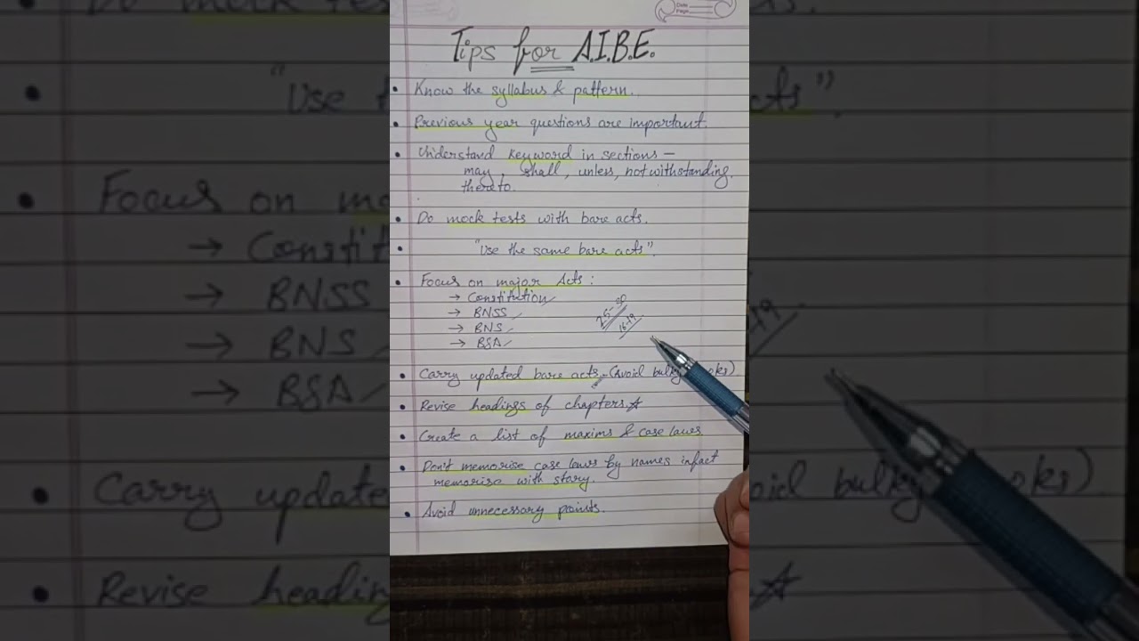 Tips for AIBE 