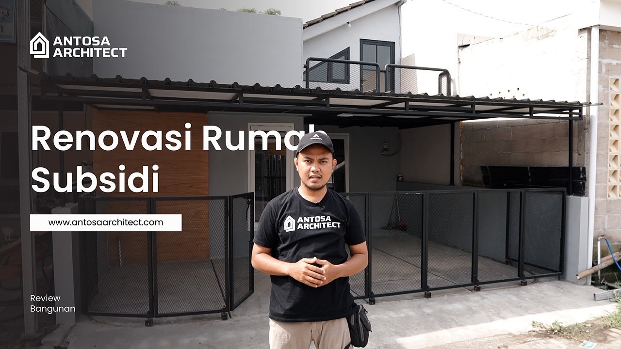 Renovasi Rumah Subsidi, Jadi Rumah Konsep Industrial, Dari 1 Lantai Jadi 2 Lantai!