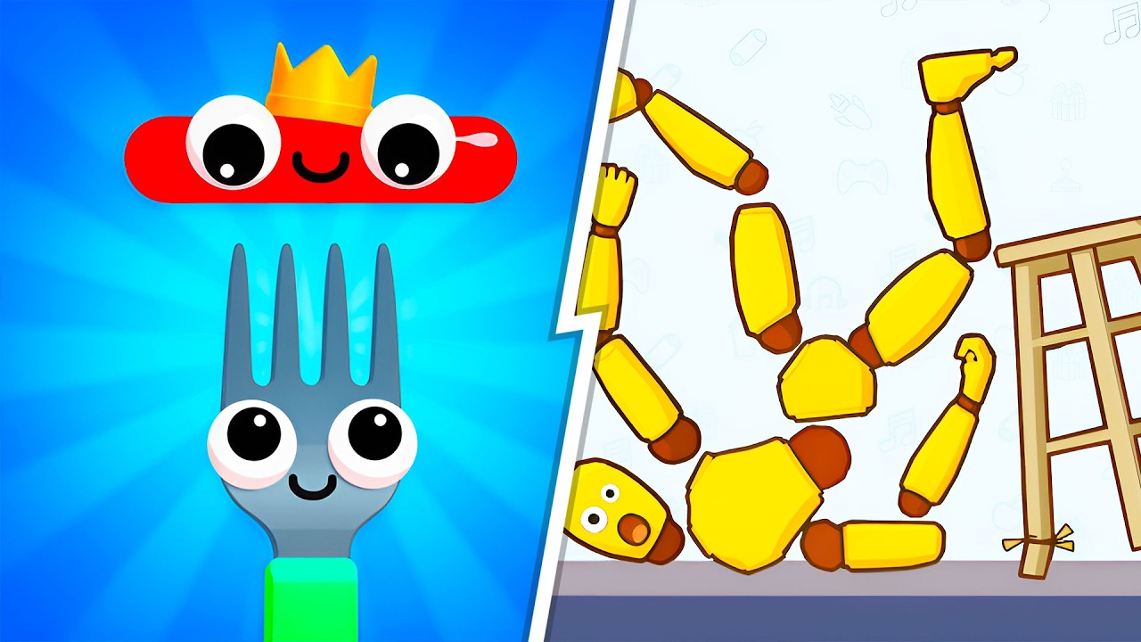 Fork N Sausage VS Kick & Break 🔥 Max Level SpeedRun Gameplay (Android,iOS) Ep 832