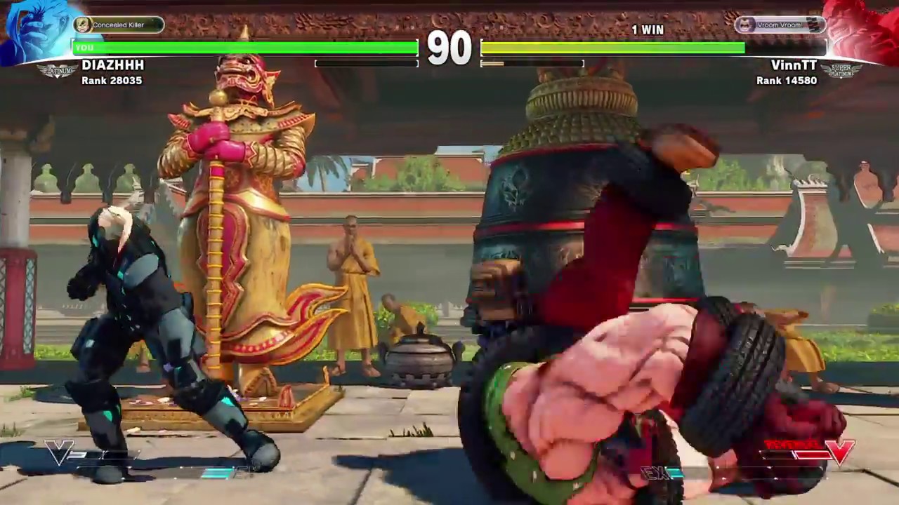 SFV- Platinum- 2 out 3 Nash (DiazHHH) vs Abigail (Super Platinum Ranked)