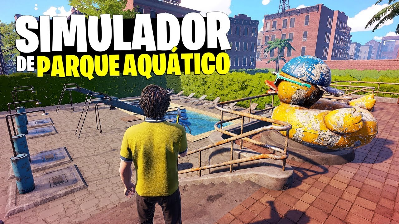 VIREI DONO um PARQUE AQUÁTICO CAINDO AOS PEDAÇOS! | NOVO SIMULADOR de GESTÃO DE PARQUE!