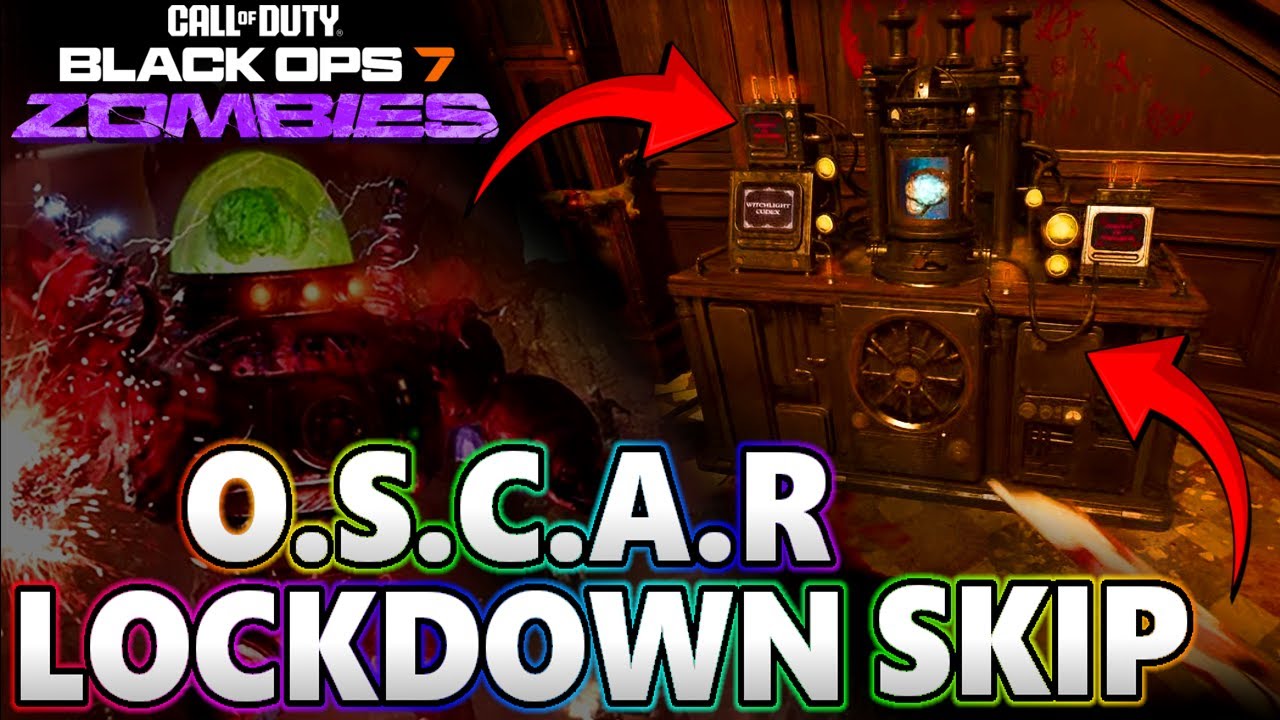 Black Ops 7 Zombies; (SOLO) O.S.C.A.R LOCKDOWN SKIP! KILL IMMUNE O.S.C.A.R - BO7 Zombies Glitches