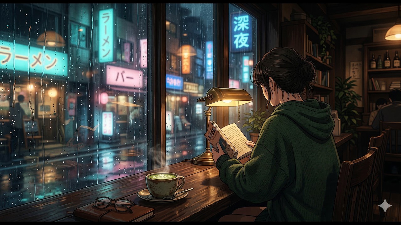 It's 2 AM in Tokyo and it's raining outside ☕ 2 Hour Thinking  Study Session & Deep Focus