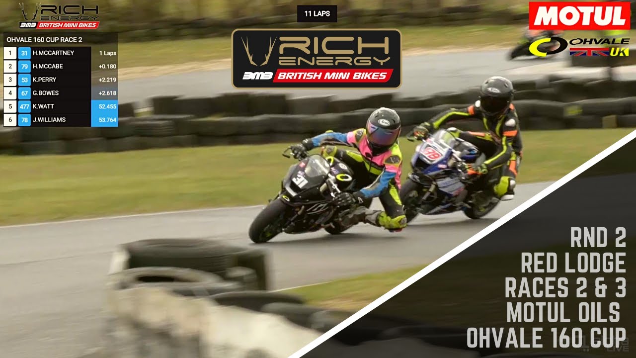 Race 2 & 3 - Ohvale 160 cup - Rnd 2 Redlodge - 2021 Rich Energy British Mini Bikes Championship