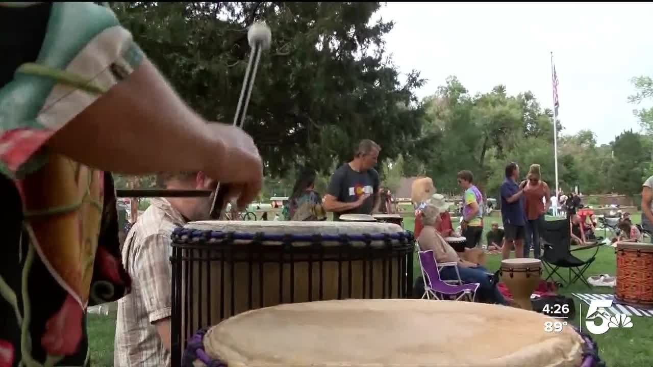 The Meter of Manitou: community joins rhythm in Thursday drum circles