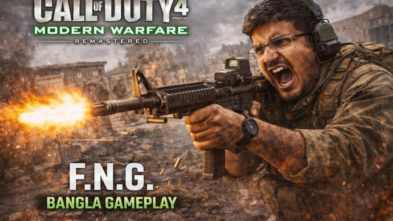 Call of Duty 4 Modern Warfare Remastered | F.N.G. Bangla Gameplay | COD4 EP-01 Training Begins