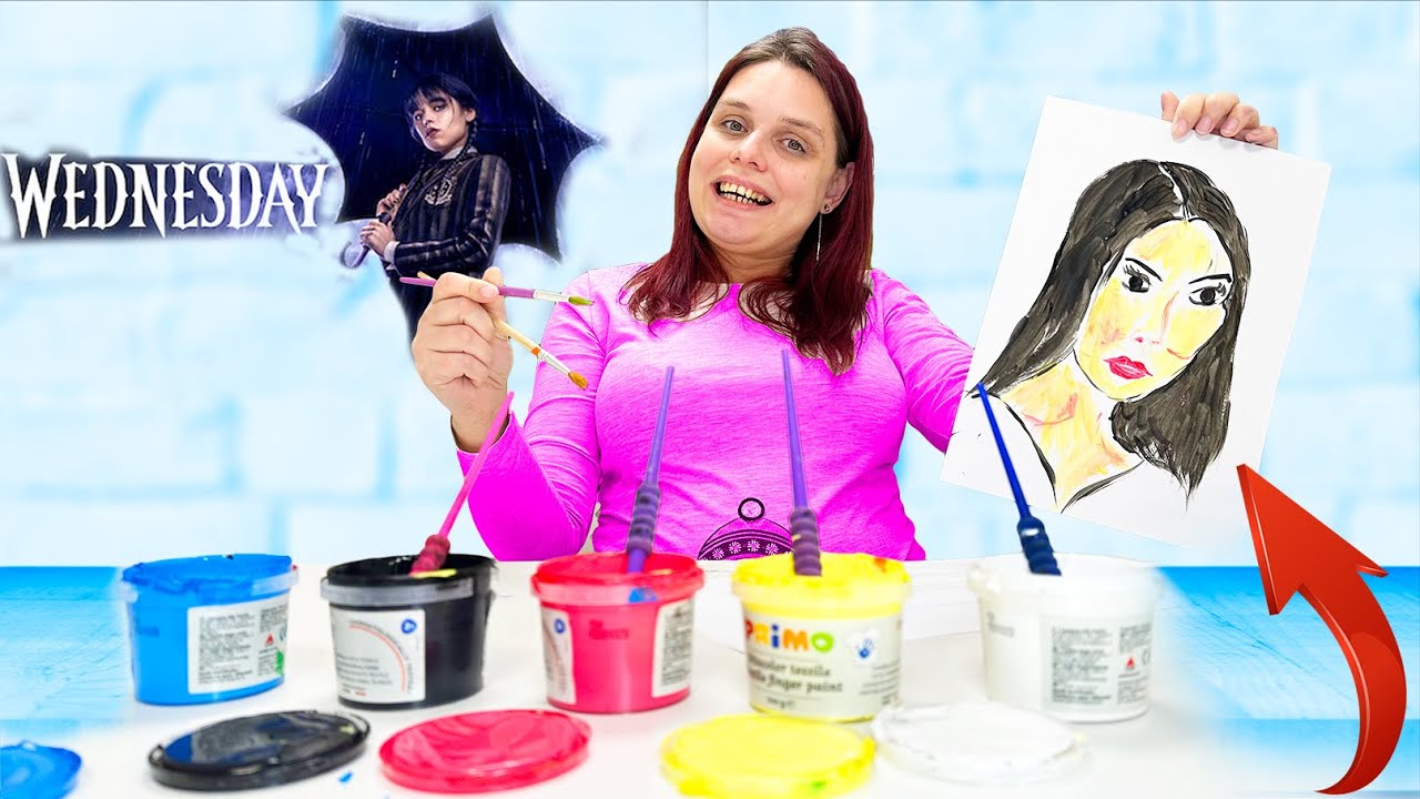⏰ 24 de ORE în 3 MARKER CHALLENGE 🧟‍♀️ WEDNESDAY cu MAMA gata să NASCĂ 👨‍👩‍👧‍👧