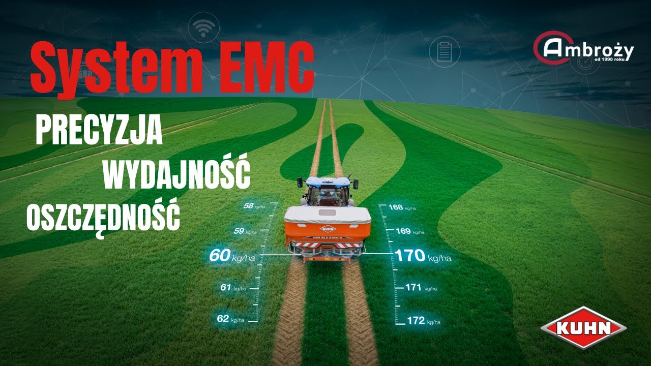 Jak działa system EMC w rozsiewaczach RAUCH?