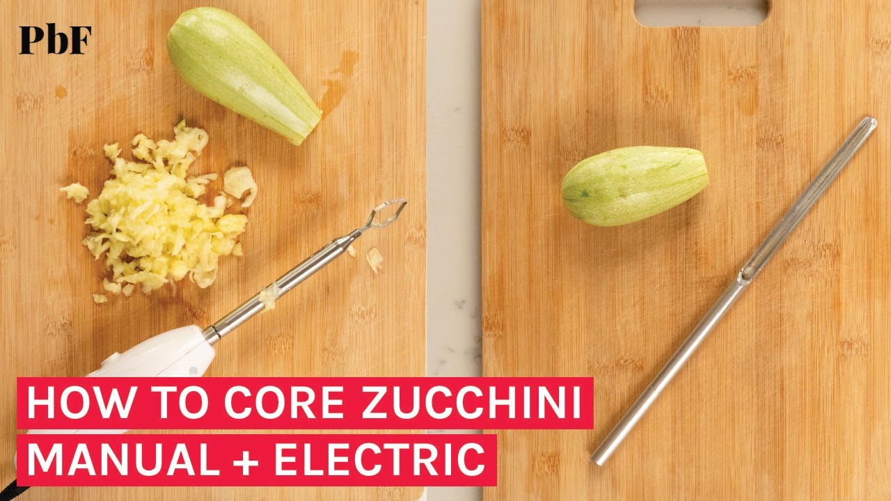 How To Core Zucchini Using The Manual and Electric Corers