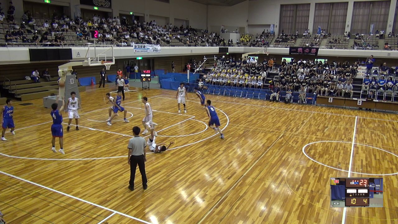 2017年 バスケットボール男子 １回戦 前橋育英×県立広島皆実