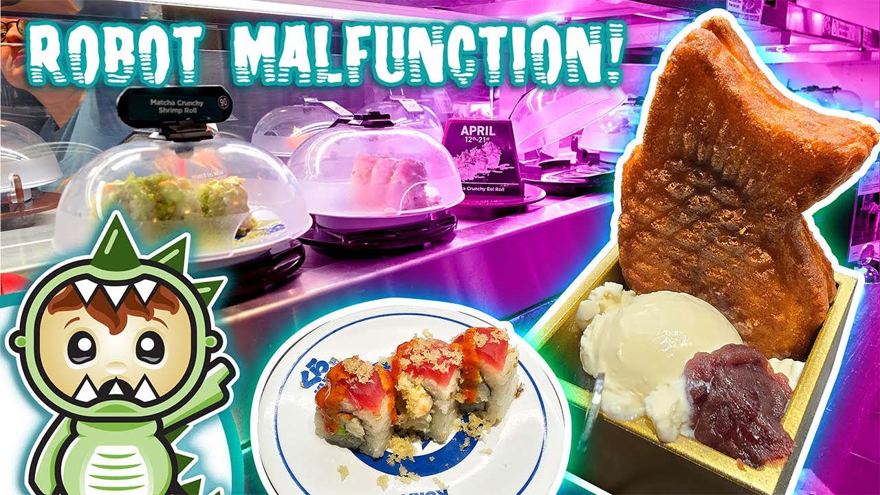Ate 15 plates at Kura Sushi Robot Bar for this WEIRD prize? Sushi Mukbang