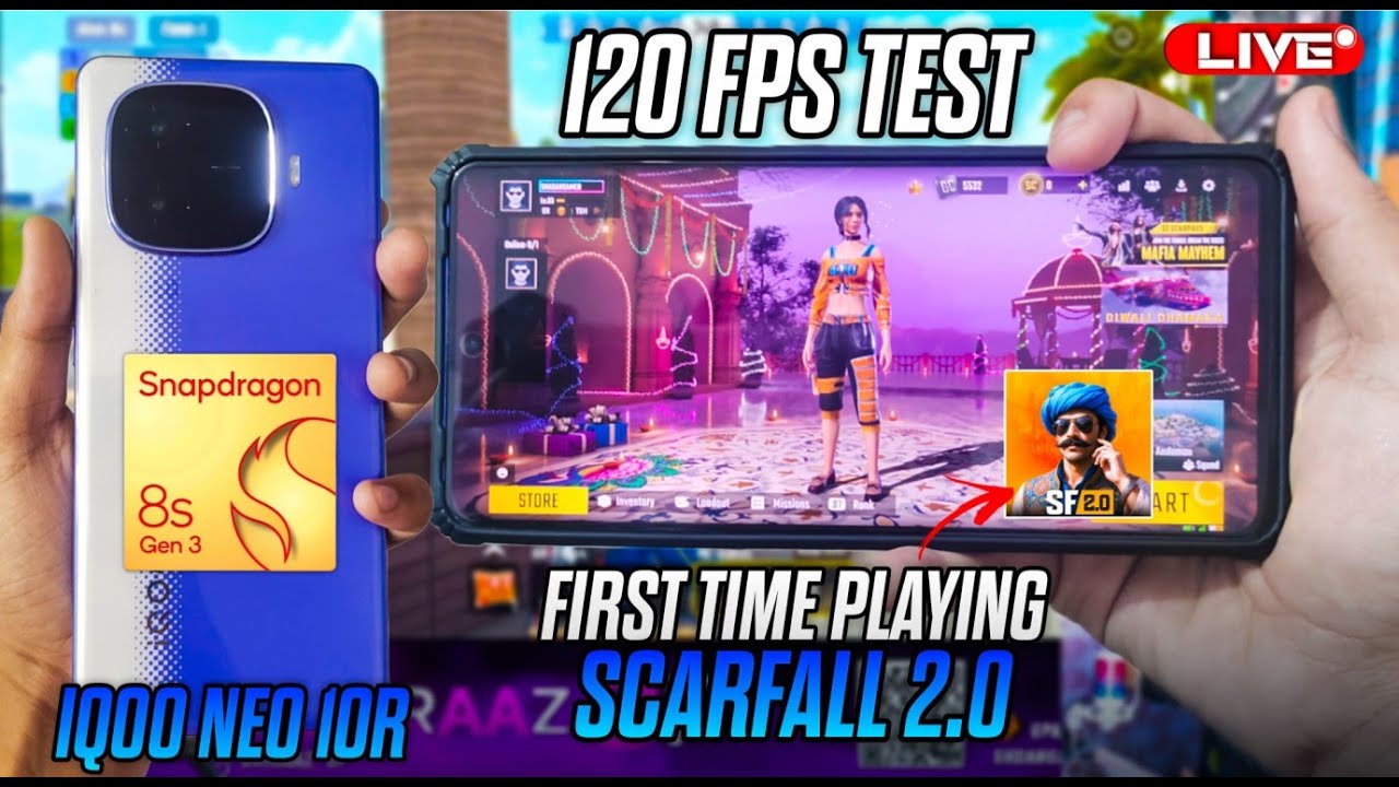 Scarfall 2.0 Live Stream Rank Push | Chrismas Update 💥I SHADAN GAMER IS LIVE | IQOO NEO 10R