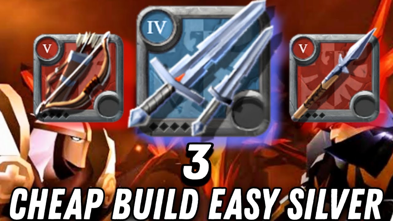 3 best and cheap build for easy silver - ALBION ONLINE