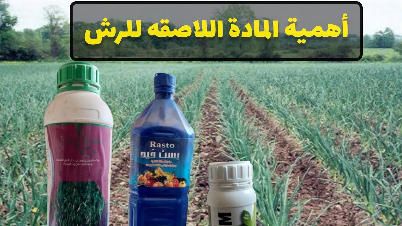 مميزات المادة اللاصقه لمحلول الرش بالمبيدات 