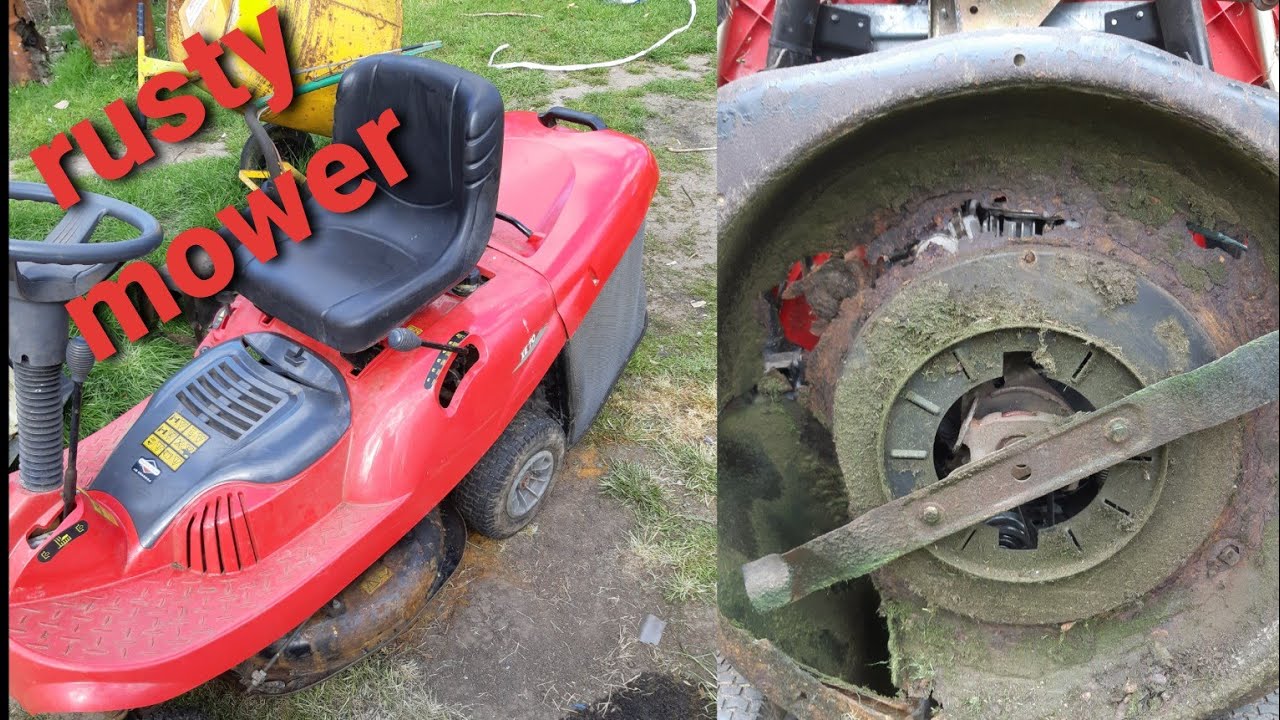 RUSTY RIDE ON LAWNMOWER CASTELGARDEN XE70 MOWER   XE 70