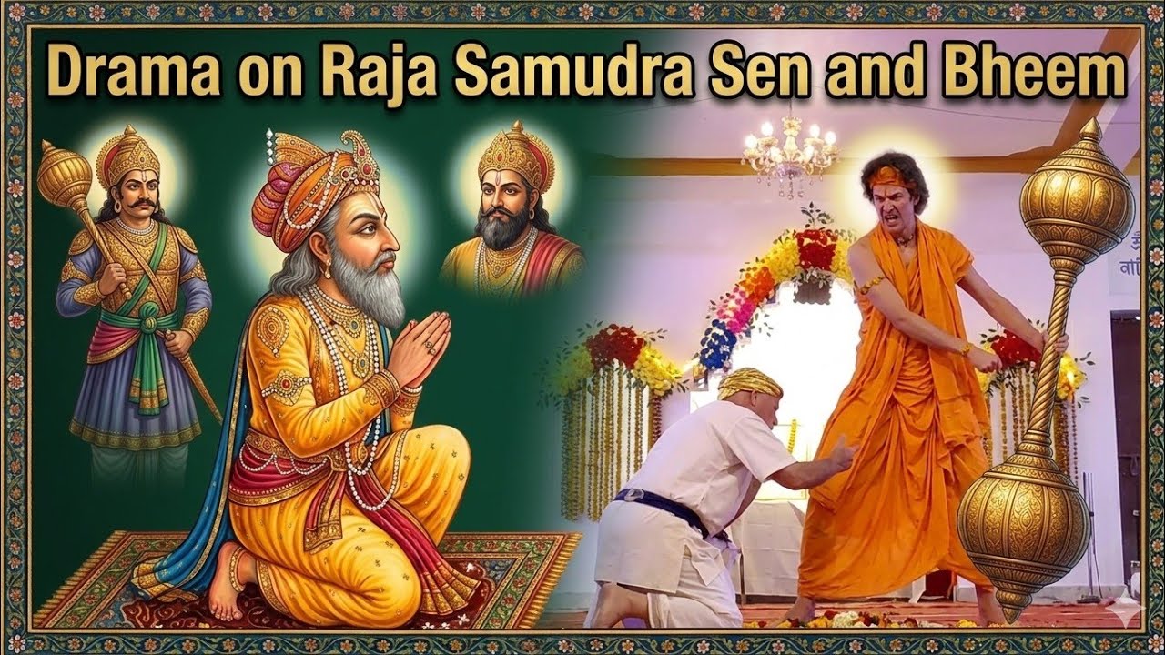 Drama on Raja Samudra Sen & Bheem #drama #mayapur #nabadwip #viralvideo 