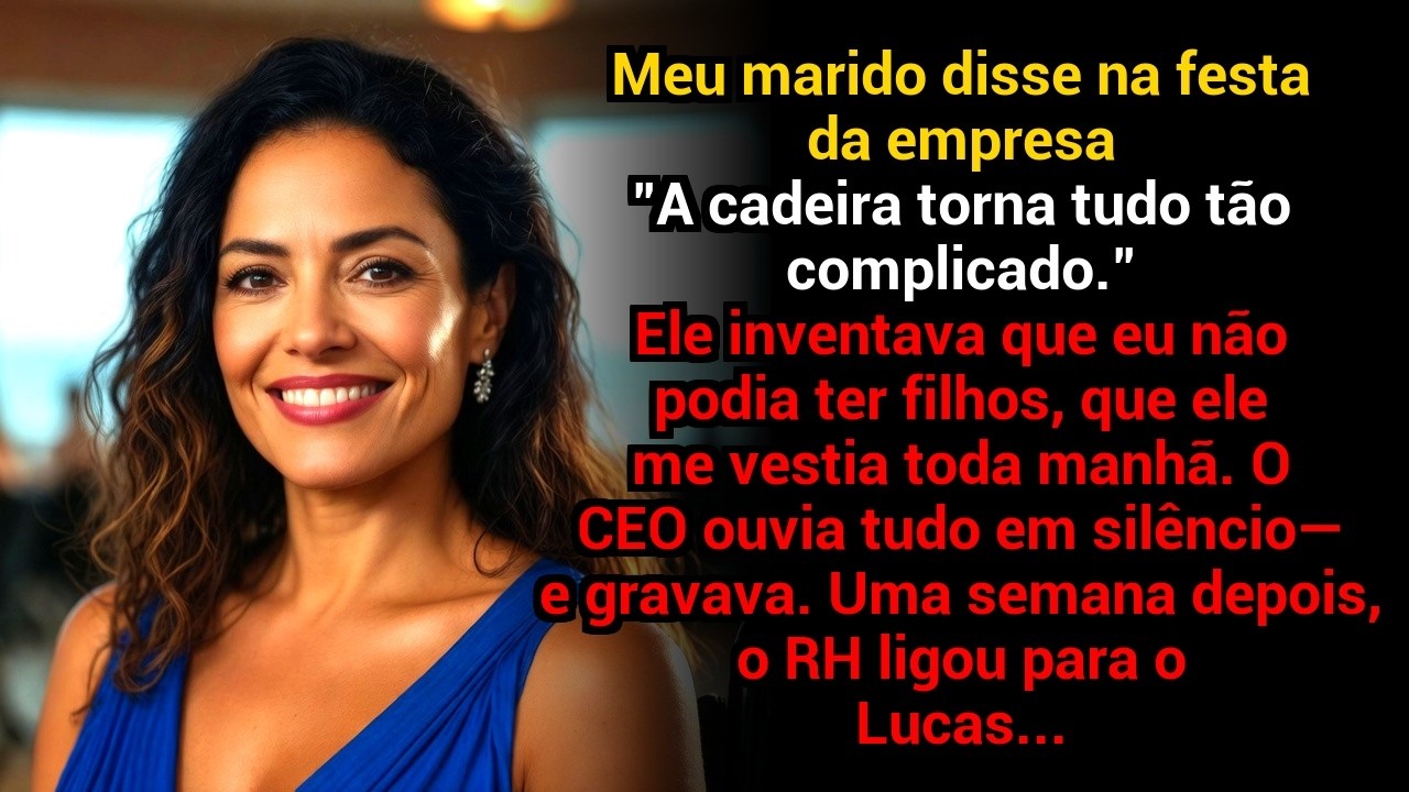 Meu Marido Zombou Da Minha Cadeira De Rodas Na Festa Da Empresa—O CEO Gravava Tudo