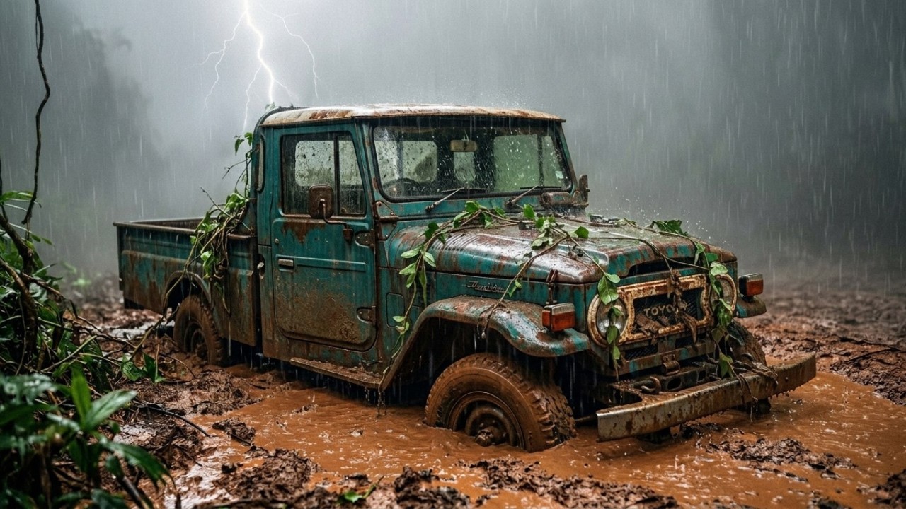 ASMR Car Restoration The Ultimate Rebuild of a 1960 Toyota Land Cruiser FJ45  Satisfying Sounds