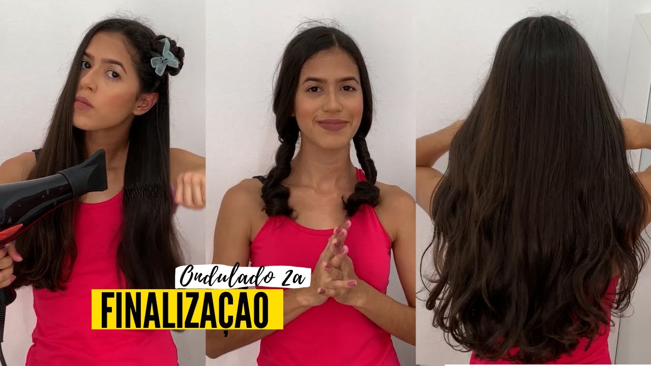 COMO FINALIZAR O CABELO ONDULADO COM  SECADOR