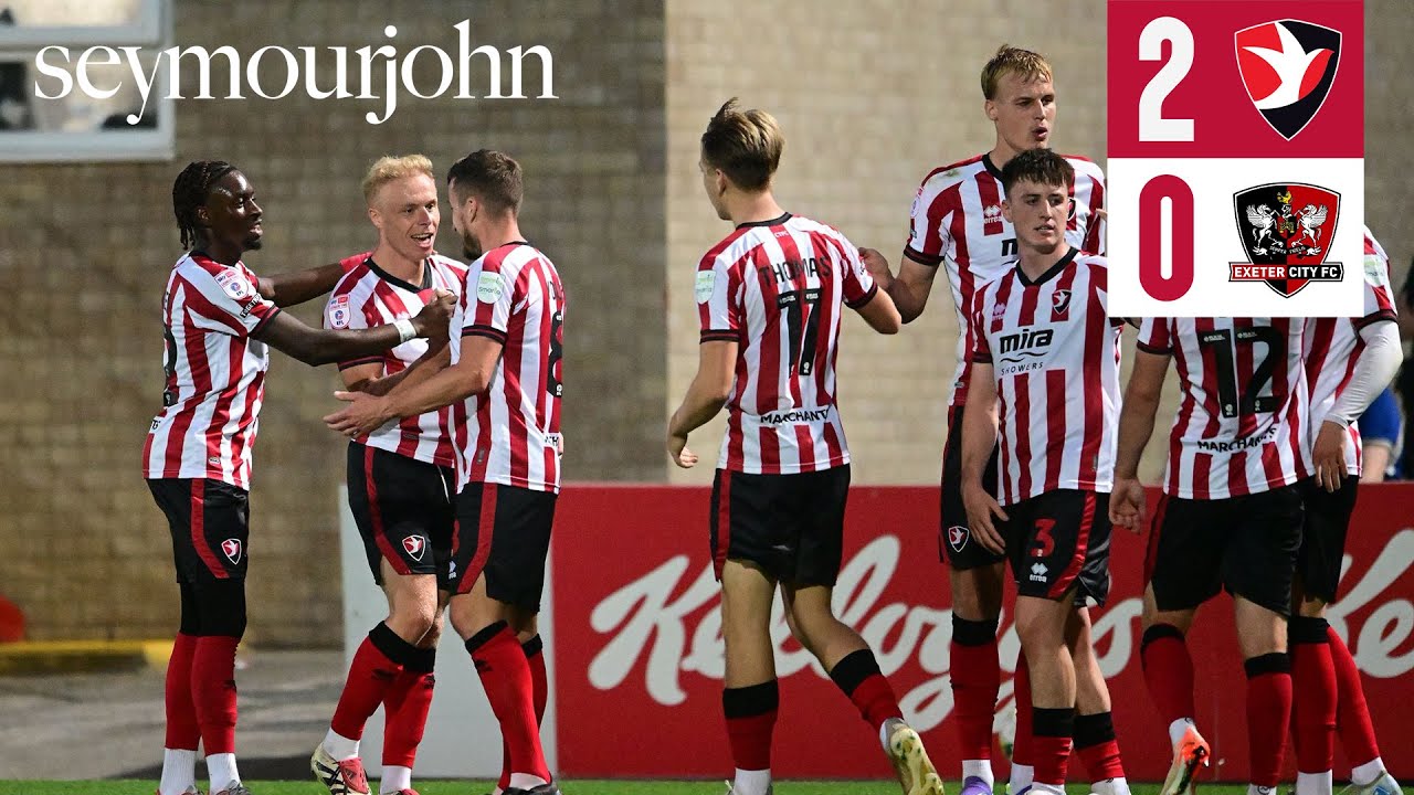 Match Highlights: Cheltenham Town 2-0 Exeter City - Presented by Seymour John