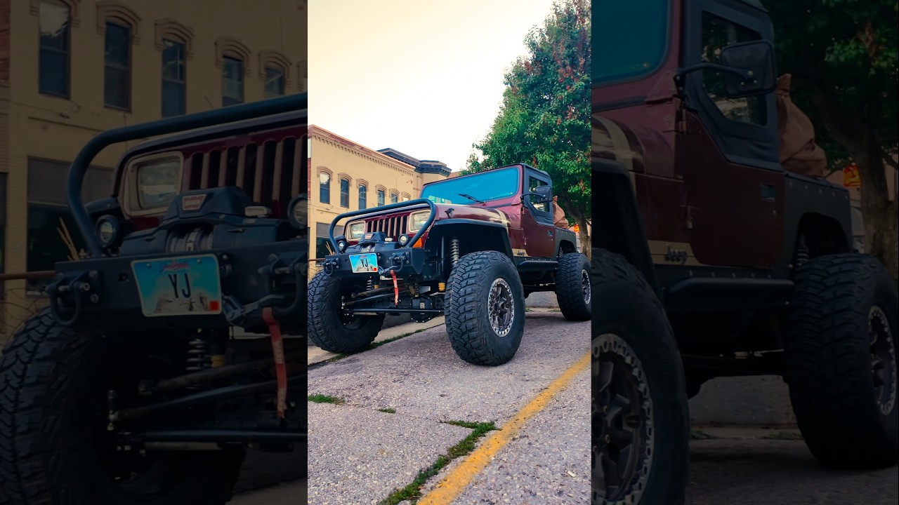 Sometimes, Square Headlights just go hard 🤷&zwj;♂️ #jeep #wrangler #wrangleryj #jeepbuild #barnes4wd