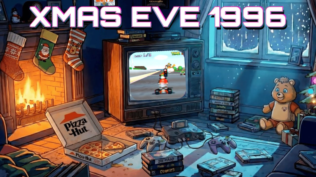1996 Winter Night ❄️ Deep Focus Synthwave  Retrowave Mix to StudyRelax To
