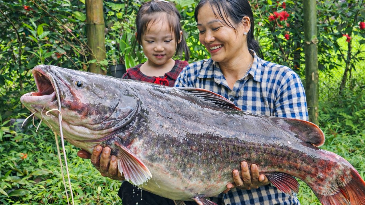Cooking a Huge 10kg Fish into 5 Tasty Dishes | Family Meal with My Daughter & Mother-in-Law
