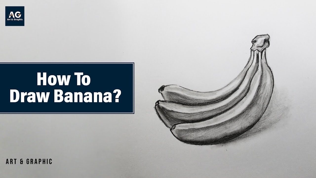How to Draw Banana | Easy Banana Drawing Step by Step