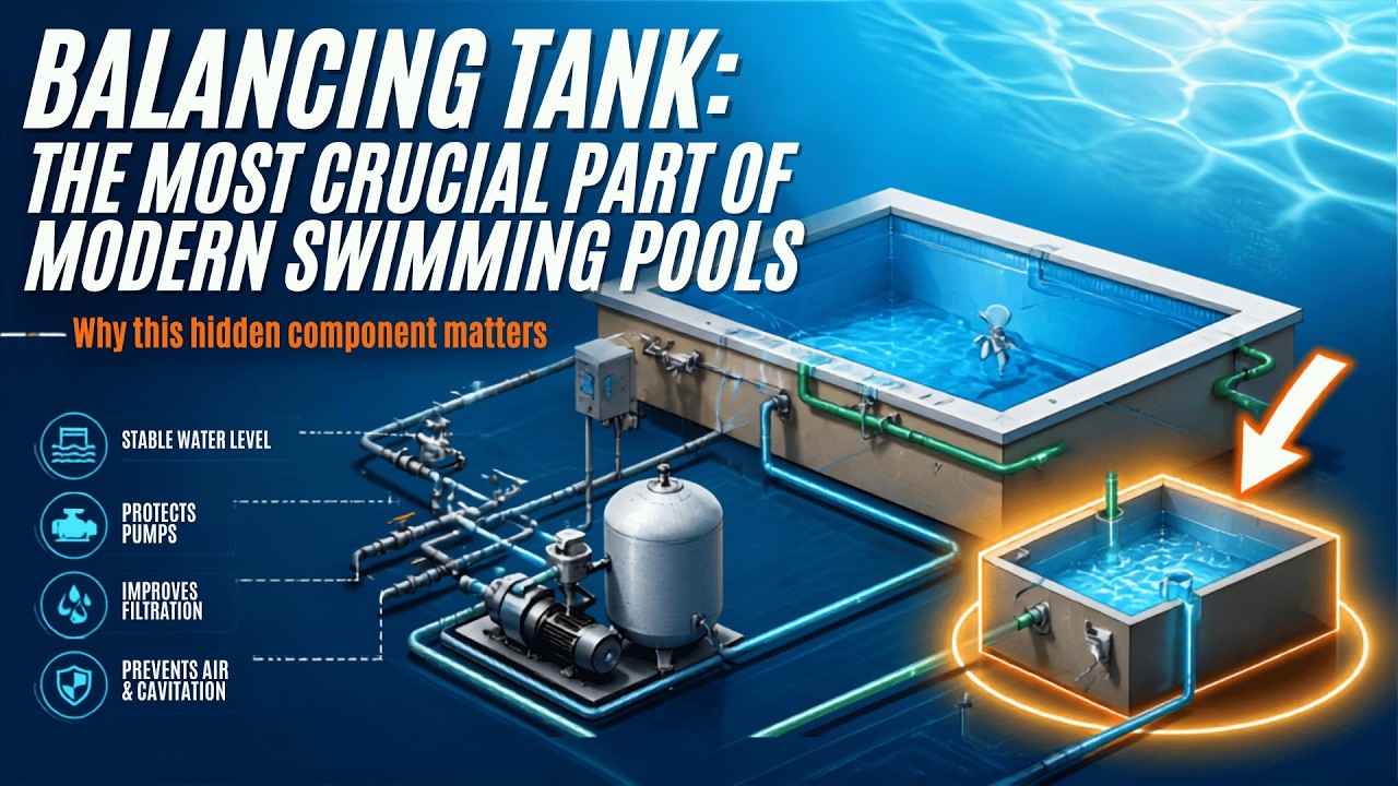 BALANCING TANK: THE MOST CRUCIAL PART OF MODERN SWIMMING POOLS. #swimmingpool