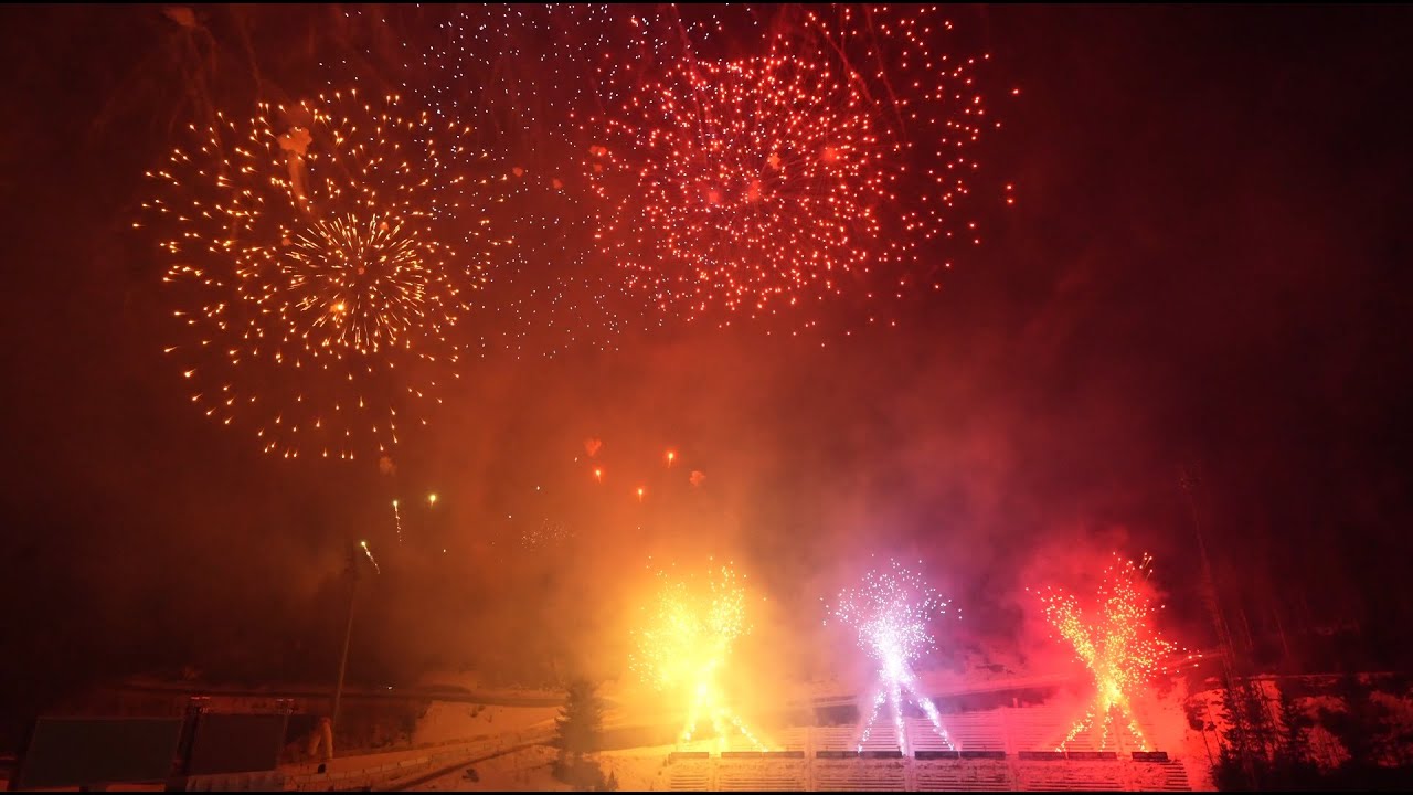 Salpausselän kisat 2025 ilotulitus - Lahti Ski Games