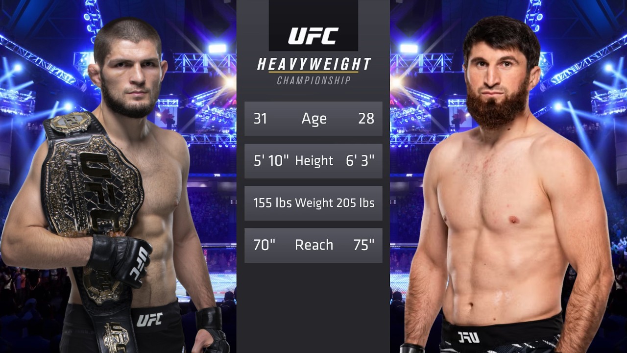Khabib Nurmagomedov vs Magomed Ankalaev Full Fight - UFC 4 Fight Of The Night