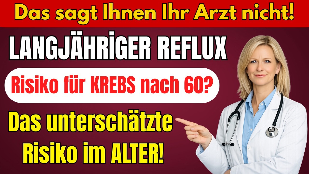 Langjähriger Reflux: Risiko für KREBS nach 60? Das unterschätzte Risiko im Alter!