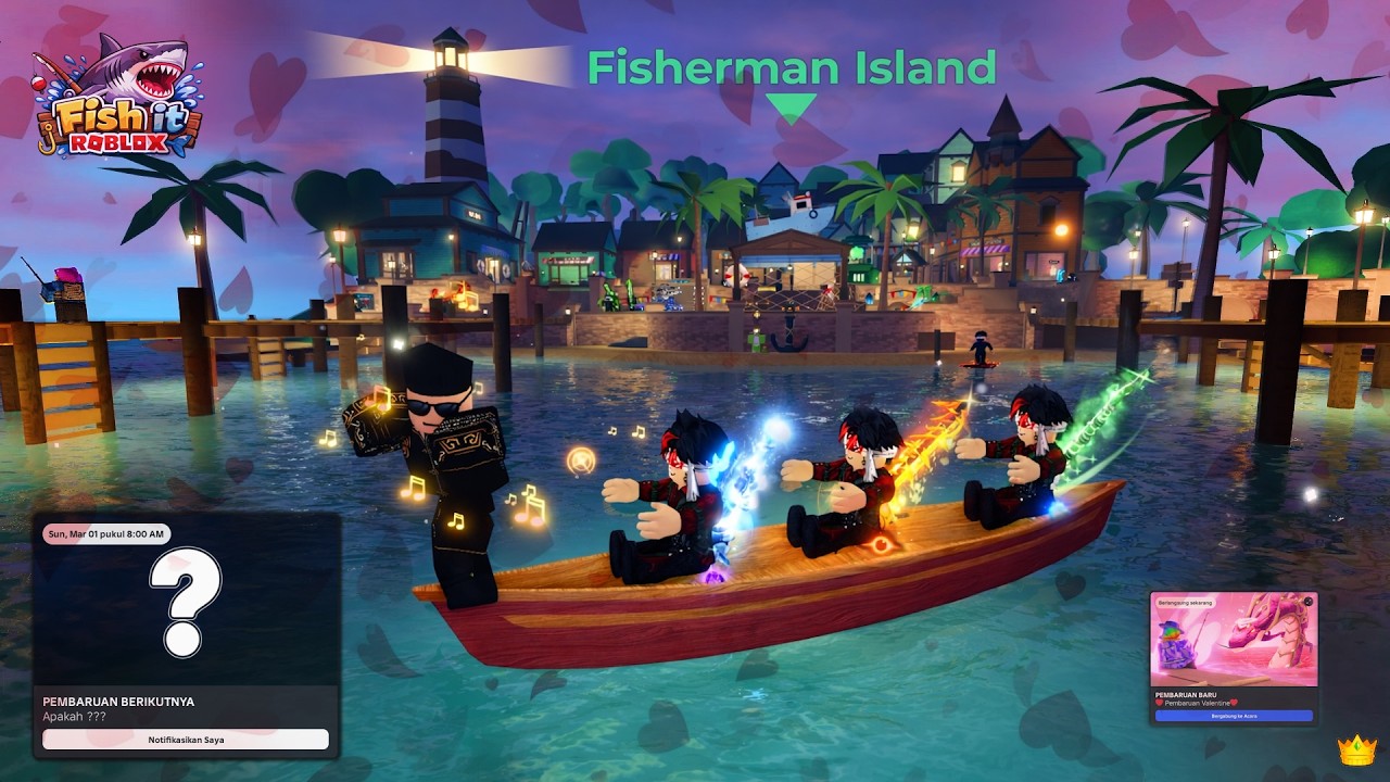 [E58] Update apa niih??.. Bye Valentine Fish it | ROBLOX #shorts