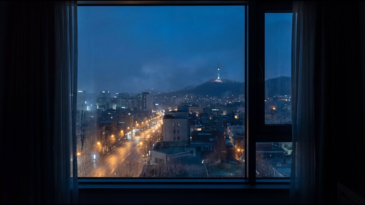 Seoul Quiet Streets 🌙 | Night Lofi Walk for Calm Focus & Reflection