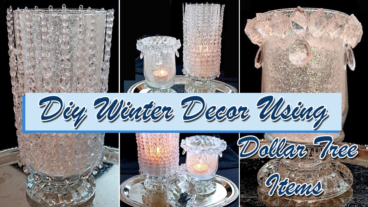 DIY Winter Decor Ideas Using Dollar Tree Items
