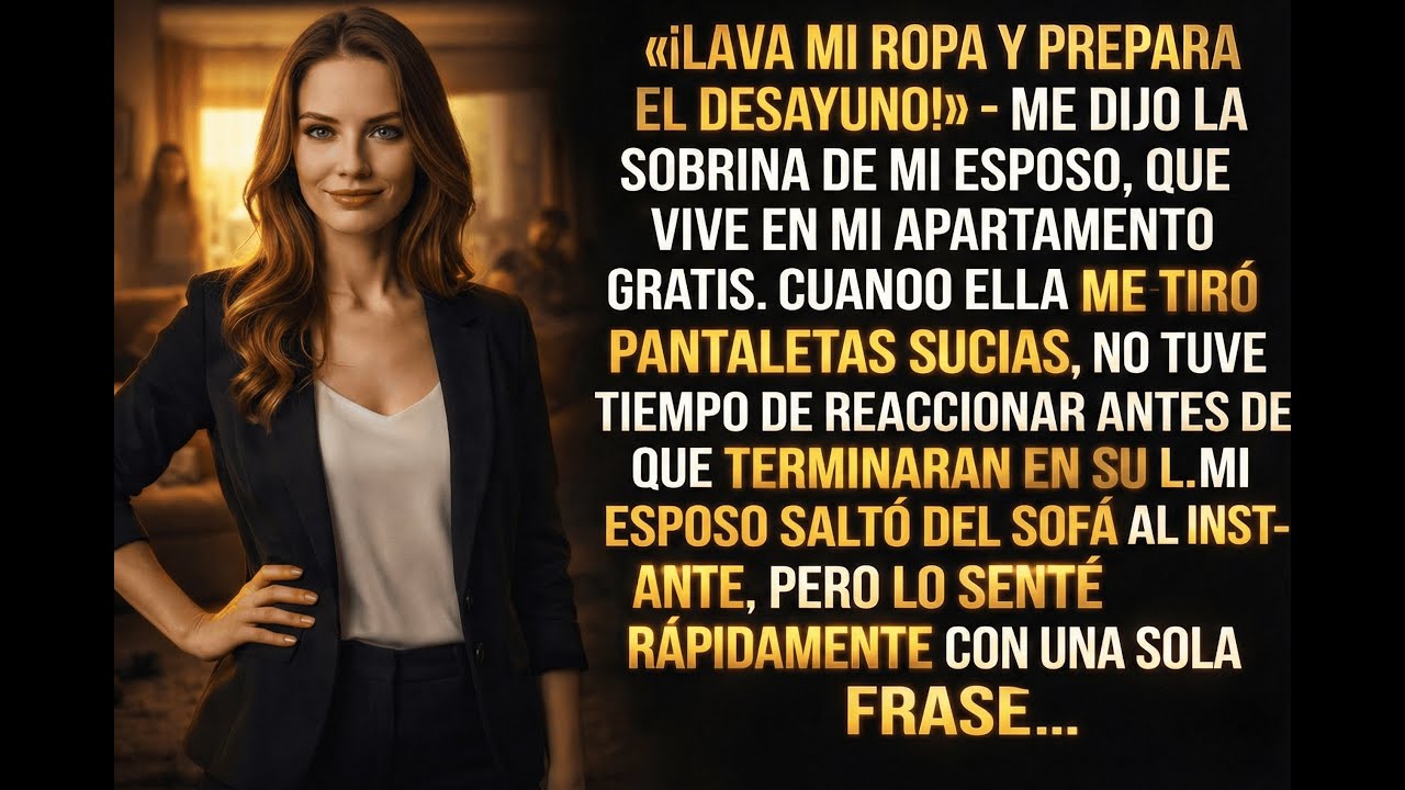 «¡Lava mi ropa y prepara el desayuno!» — me dijo la sobrina de mi esposo…